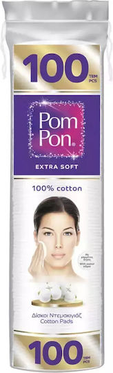 Pom Pon Cotton Pads for Makeup Removal 100pcs