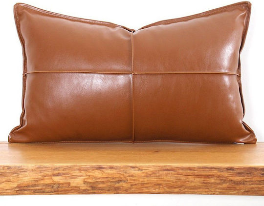 Decorative Cushion Filling Dobsett V2 210flf1117 Camel Aberto Design 58x33 Faux Leather