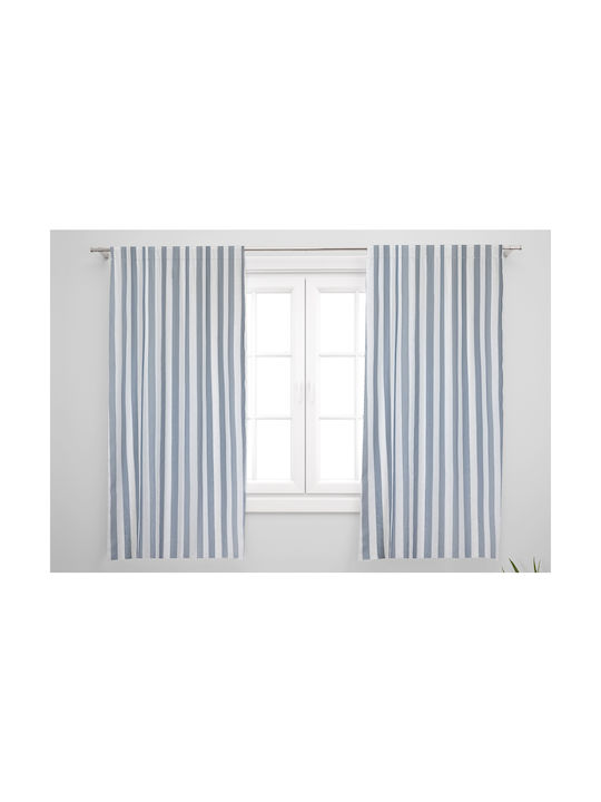 Easy Home Κουρτίνα Παραθύρου με Τρέσα Timpa Γκρι 140x140εκ.
