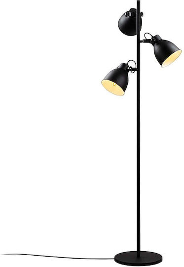 Opviq Spotkafasi Lampa de podea Î162xL37cm. cu Soclu pentru Bec E14 Negru