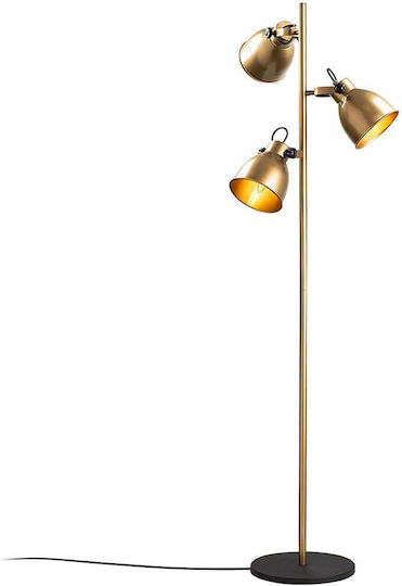 Opviq Spotkafasi Stehleuchte H162xB37cm. mit Fassung für Lampe E14 Gelb