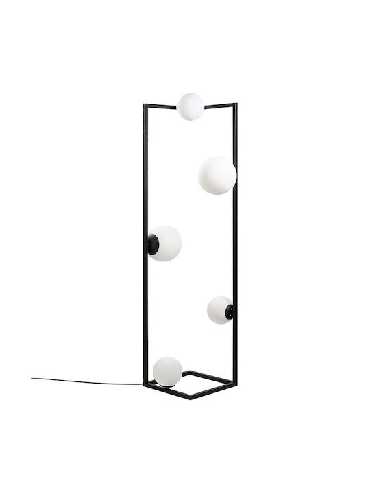 Opviq Corner Stehleuchte H157xB35cm. Schwarz