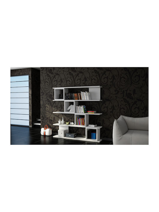 Βιβλιοθήκη Wind White 120x19.5x119.9εκ.