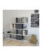 Βιβλιοθήκη Karlin White-anthracite 120x19.5x109εκ.