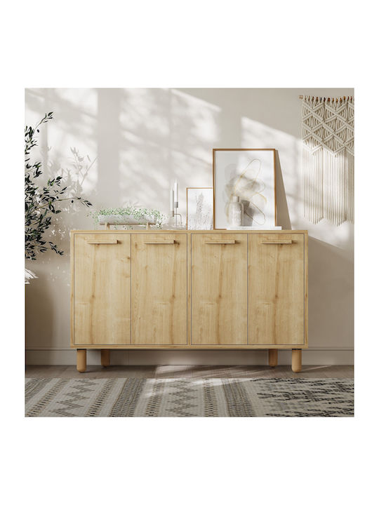 Sideboard Venedik Wooden Oak 120x29.6x73.6cm
