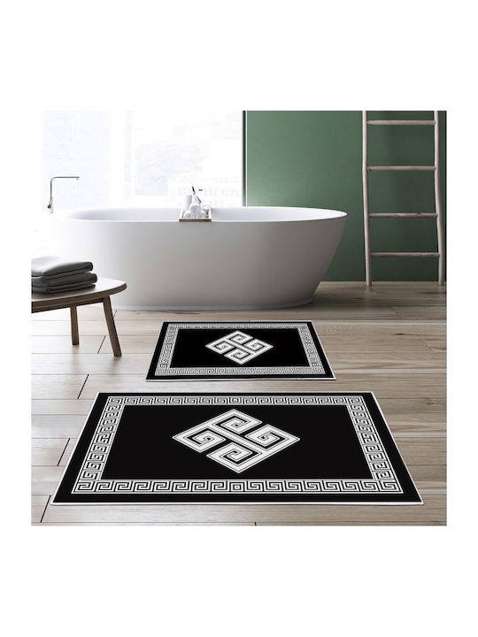 L'Εssentiel Maison Σετ Πατάκια Μπάνιου 299ANR1650 Black-white 2τμχ