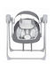 FreeOn Elektrisch Baby Relax Schaukel Snuggy Swing mit Musik Dark Grey Lines für Kind bis 9kg