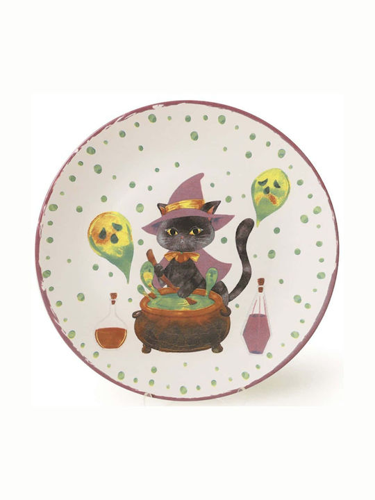 Hermia Farfurie joasă Ceramică Multicolor cu Diametru 26cm 6buc