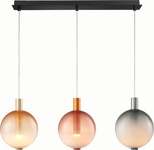Sun Light Κρεμαστό Φωτιστικό Μαύρο LED 80x180x180εκ.
