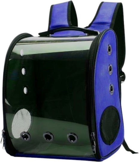 Rucsac pentru transport câine / pisici până la 6kg Albastru M38xL16xA29cm.