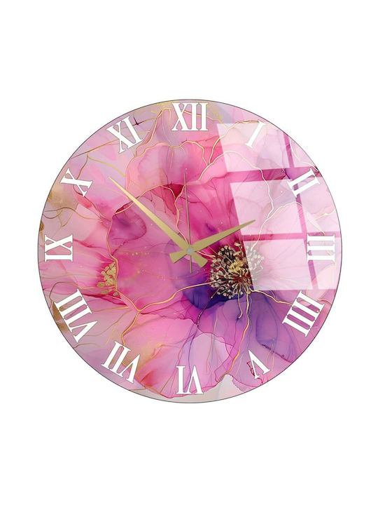 Wallity Wall Clock Glass Multicolour Ø40cm