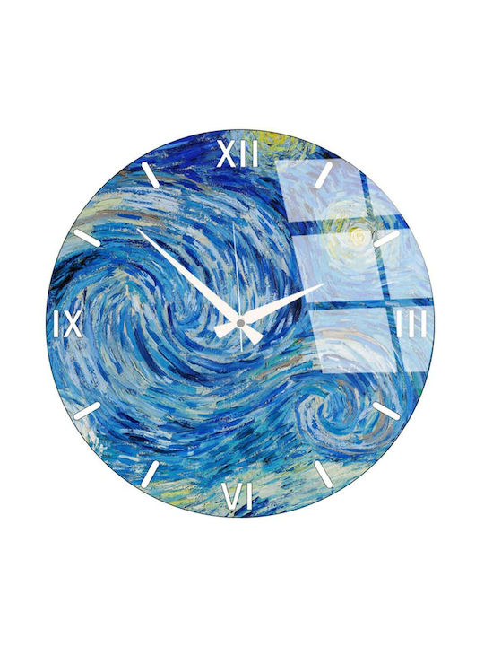 Wallity Wanduhr Glas Mehrfarbig Ø40cm