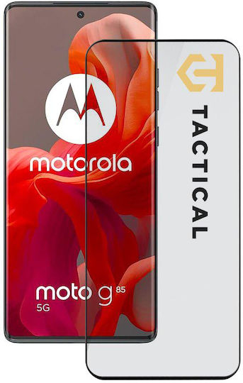 Tactical 5D 0.33mm Tempered Glass Μαύρο (Moto G85)