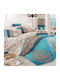 L'Εssentiel Maison Duvet Cover Set Cotton Double with 2 Pillowcases 200x220 Turquoise