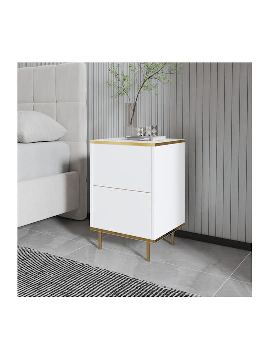 Комод Imaj Дървен Бял 40x35x60см
