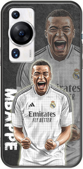 Fußballstars Kylian Mbappé Huawei P60 Pro Schwarzes TPU Schwarzes Silikon