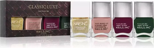 Nails Inc Гланц Подредба Лакове За Нокти Златист 14ml