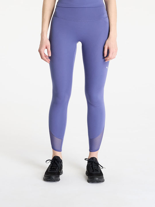 Instruire Colanti de femei Cropped Colanti Talie inalta Blue Crystal
