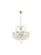 Agora Lighting Candelabru 5xE14 Ø51cm cu Cristale Elica Crystal Chandelier PD-ELICA-5-GL