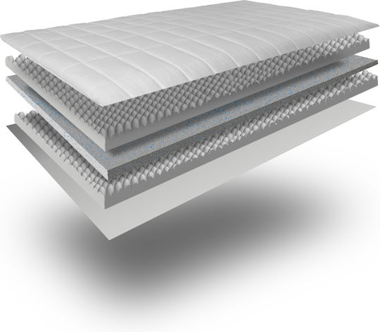 Ypnos Ανώστρωμα Καπιτονέ Gel Memory + Massage Feel Foam 12 Cm 90x200