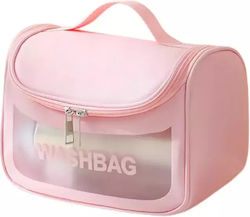 Cosmetic Travel Bag Tecos Dimensions 22x22x12.5 Cm Waterproof Pink Cosmetic Travel Bag Tecos Dimensions 22x22x12.5 Cm Waterproof Pink
