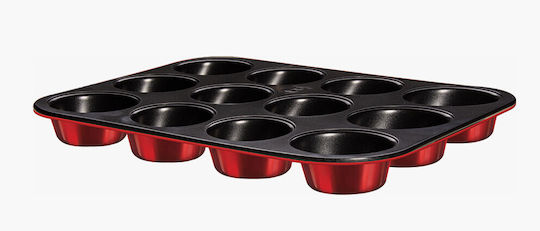 Berlinger Haus Metallic Line Φόρμα Ζαχαροπλαστικής για Cupcakes/Muffins 12 Θέσεων 35x26.5x3εκ.
