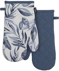 Ladelle Oven Mitt Fabric Blue 2pcs
