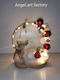 Tabletop Wreath with Decorated Reindeer