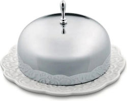 Alessi Butterdose aus Porzellan Silber 1pcs