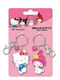 Hello Kitty & Friends Hello Kitty & Melody Duo-Set Metall-Freundschaftsschlüsselanhänger