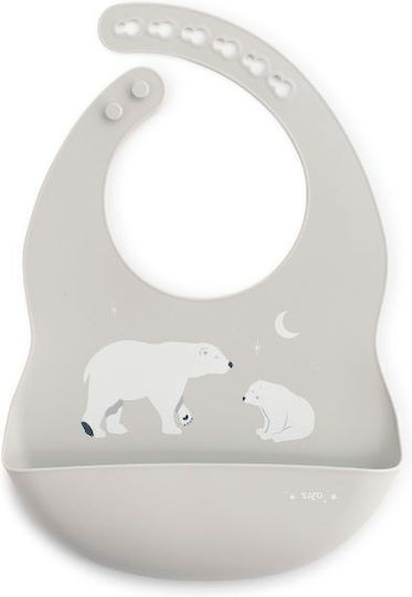 Saro Eco Friendly Waterproof Лигавник Силикон с бутон & Джоб Сив