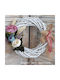 Decorative Wreath "White Pastel Flowers"