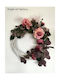 Decorative Wreath "White Dusty Pink Peonies"