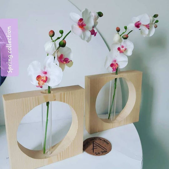 Holzvase Kreis