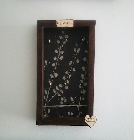Schlüsselhalter "Silberne Blätter"
