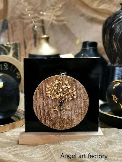 Luxuriöse Goldene Schwarze Baum des Lebens Tischdekoration