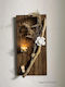 Wall-Mounted Wooden Candle Holder