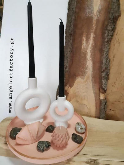 Σετ Κεραμικός Δίσκος Κηροπήγεια