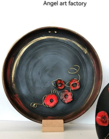 Ceramic Plate "Red Poppy"