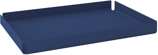 Dekorativer Tablett Ortho Matt Dunkelblau Pam & Co B30 x T20 x H3 cm 33020-203