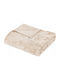 PanOikos Decken & Couchdecken Zweisitzer-Sofa Überwurf Pelzartig 180x230cm Beige