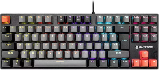 Tracer Gamezone Strike 87 Gaming Μηχανικό Πληκτρολόγιο Tenkeyless με RGB φωτισμό (Αγγλικό US)