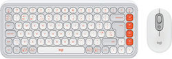 Logitech Pop Icon Combo Ασύρματο - Σετ με Ποντίκι Αγγλικό UK Logitech Pop Icon Combo Ασύρματο - Σετ με Ποντίκι Αγγλικό UK
