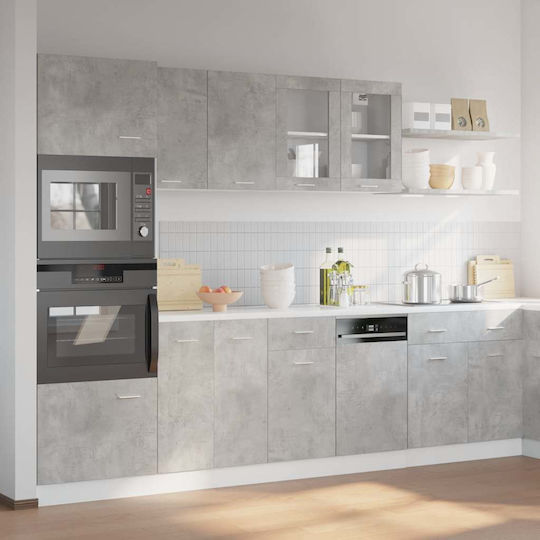 Spülbeckenschrank Grey Concrete 305x46x141.5cm