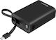Sandberg Connect Power Bank 20000mAh 20W with USB-A Port and USB-C Port Black
