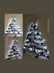 Christmas Decorative Wood Tree Electric White