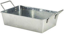 Δοχείο Γαλβανιζέ Παραλληλόγραμμο 23x15cm Genware Δοχείο Γαλβανιζέ Παραλληλόγραμμο 23x15cm Genware