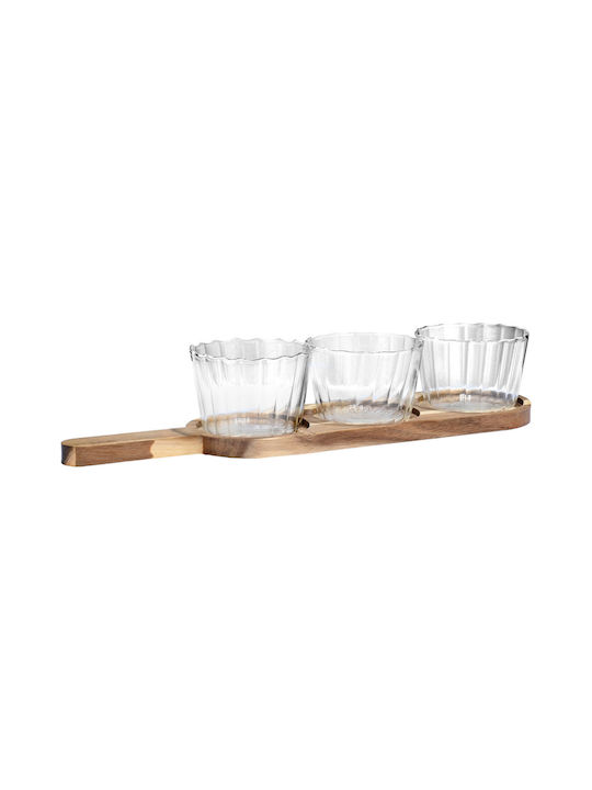 Estia Allure Glas Ordnungshüter 3 Schlitze mit Basis Mehrfarbig Ø42.2xH10cm W6.7xL42.2xH10cm 4Stück Estia Allure Glas Ordnungshüter 3 Schlitze mit Basis Mehrfarbig Ø42.2xH10cm W6.7xL42.2xH10cm 4Stück