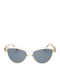 Prive Revaux Women's Sunglasses with Beige Plastic Frame and Gray Lens OHDARLING-2