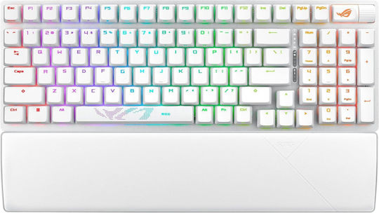 Asus ROG Strix Scope II 96 Gaming Mechanische Tastatur 96% mit ROG NX Schnee Schaltern und RGB-Beleuchtung (Englisch US) Weiß